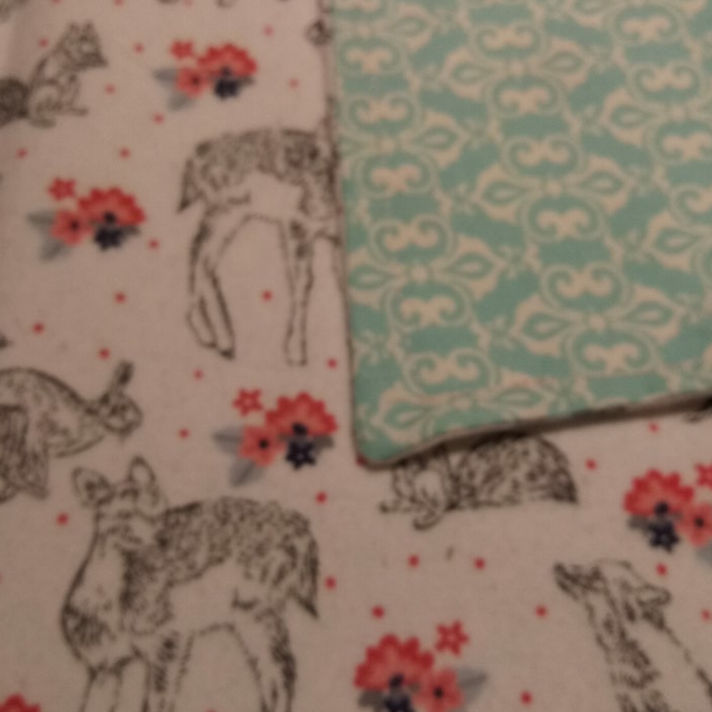 Homemade Woodland Animals Baby Blanket